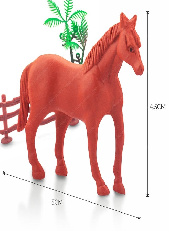 Storio 31pcs Animal Figure Toy Set | Includes Farm and Jungle Animal Playsets with an Artificial Tree and Fencing | Ideal for Birthday and Return Gifts | Educational Toyset for Kids Ages 3 and Up - Image 3